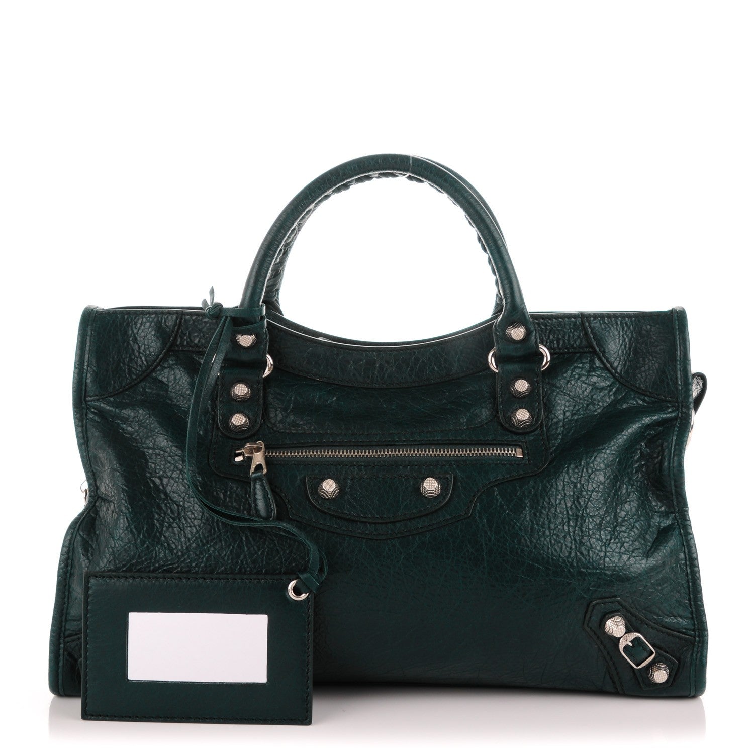 Balenciaga Agneau Giant 12 Silver Hardware City Vert Pinede 1 of 7