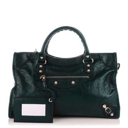 Balenciaga Agneau Giant 12 Silver Hardware City Vert Pinede 1 of 7