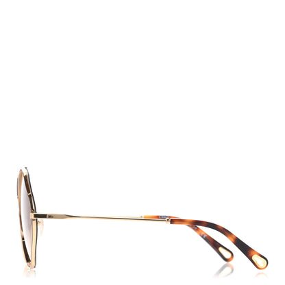 Chloe Metal Oversized Sunglasses CE159S Gold 3 of 8