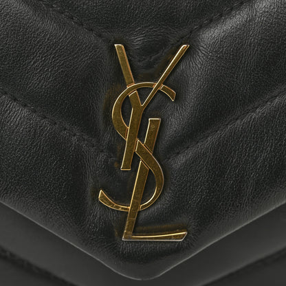 Saint Laurent Calfskin Y Quilted Monogram Toy Loulou Crossbody Bag Black 11 of 13