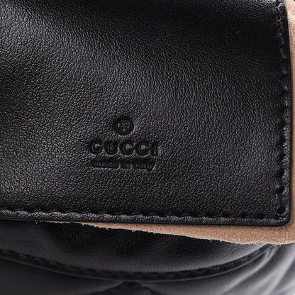 Gucci Calfskin Matelasse Mini GG Marmont 2.0 Bucket Bag Black 6 of 8