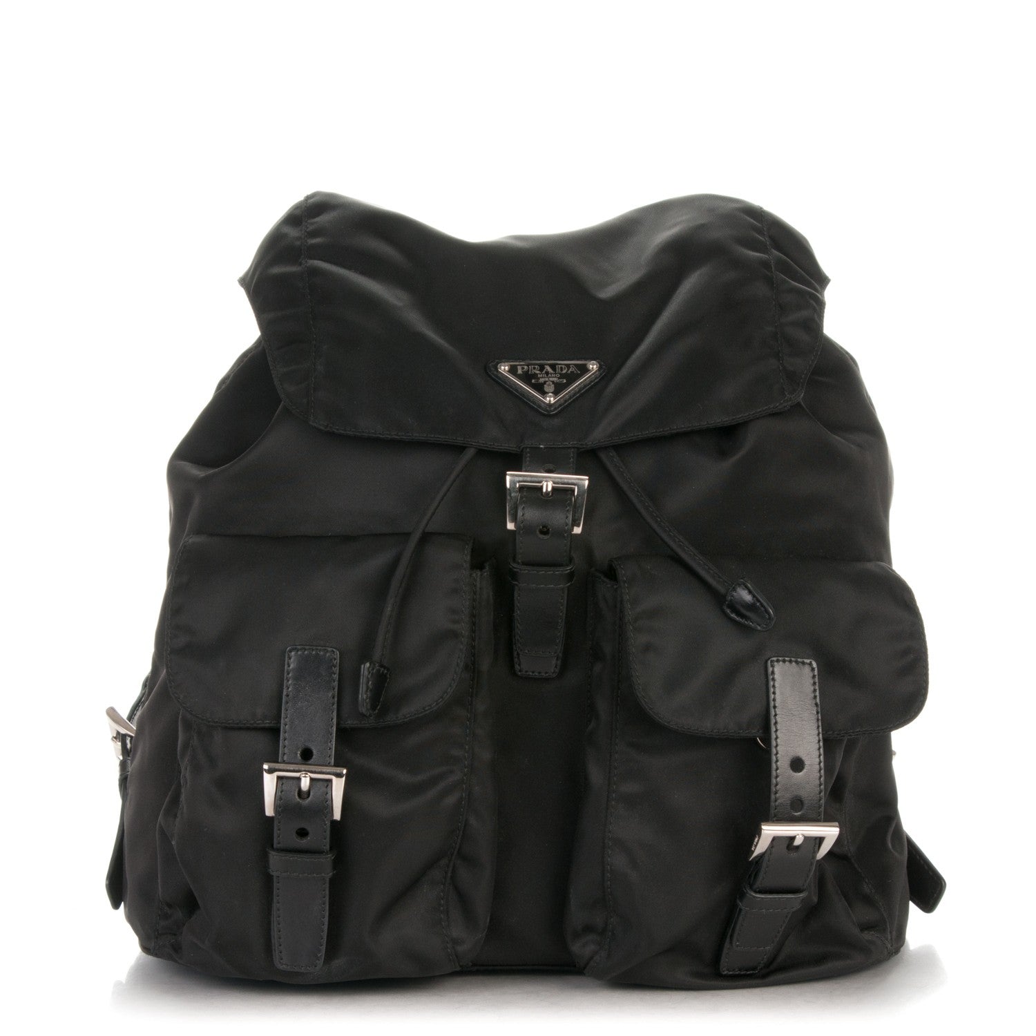 Prada Nylon Vela Medium Backpack Black 1 of 7