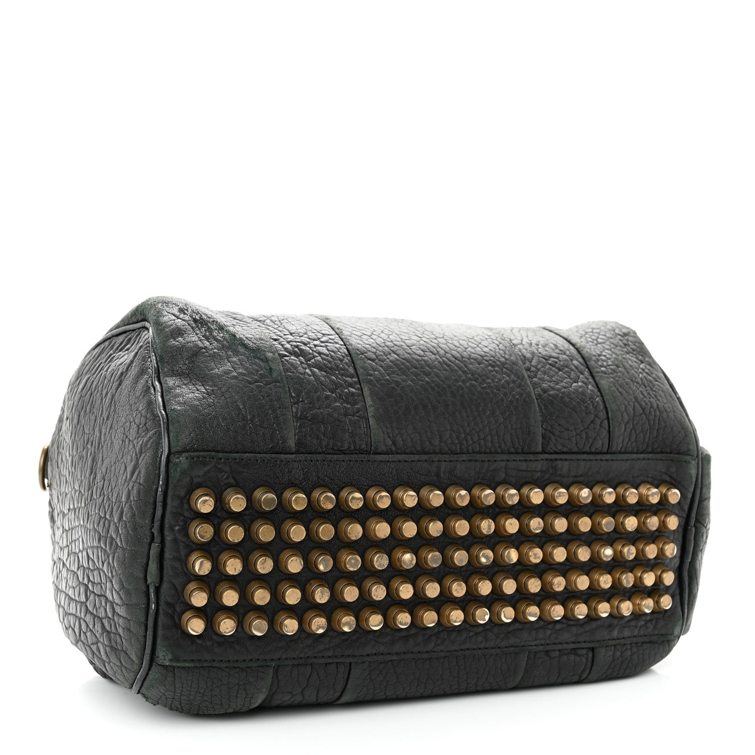 Alexander Wang Pebbled Lambskin Rocco Black Antique Brass Hardware 4 of 13