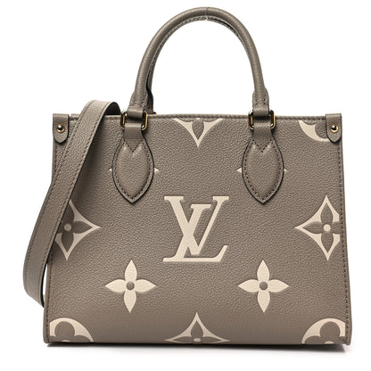 Louis Vuitton Empreinte Monogram Giant Onthego PM Tourterelle Creme 1 of 7