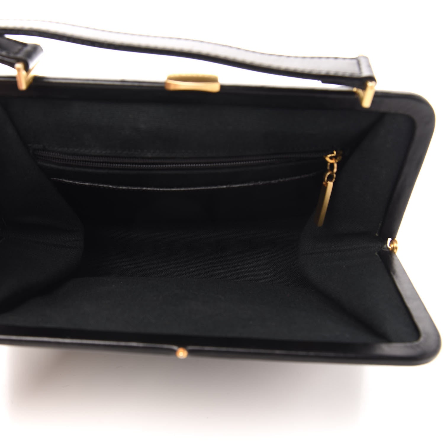 Burberry Wool Plaid Check Frame Bag Black 5 of 10