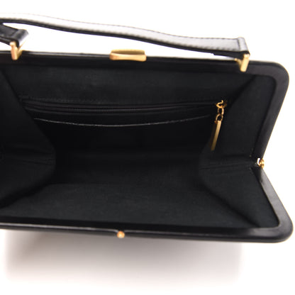 Burberry Wool Plaid Check Frame Bag Black 5 of 10