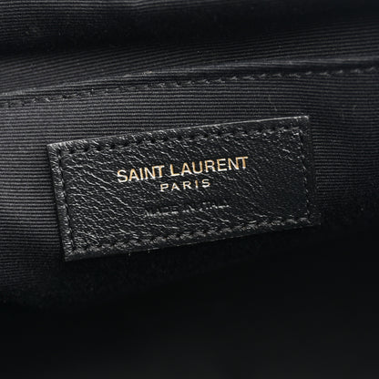 Saint Laurent Calfskin Matelasse Monogram Lou Camera Bag Navy 5 of 11