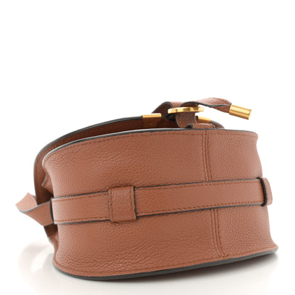 Chloe Grained Calfskin Small Marcie Saddle Bag Tan 4 of 13