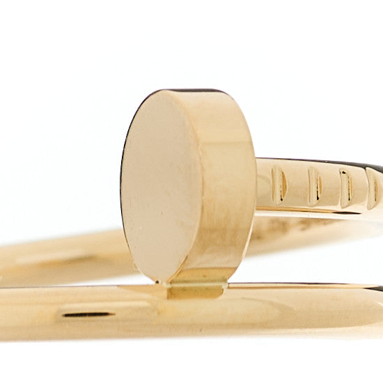 Cartier 18K Yellow Gold Small Juste Un Clou Ring 54 7 4 of 5