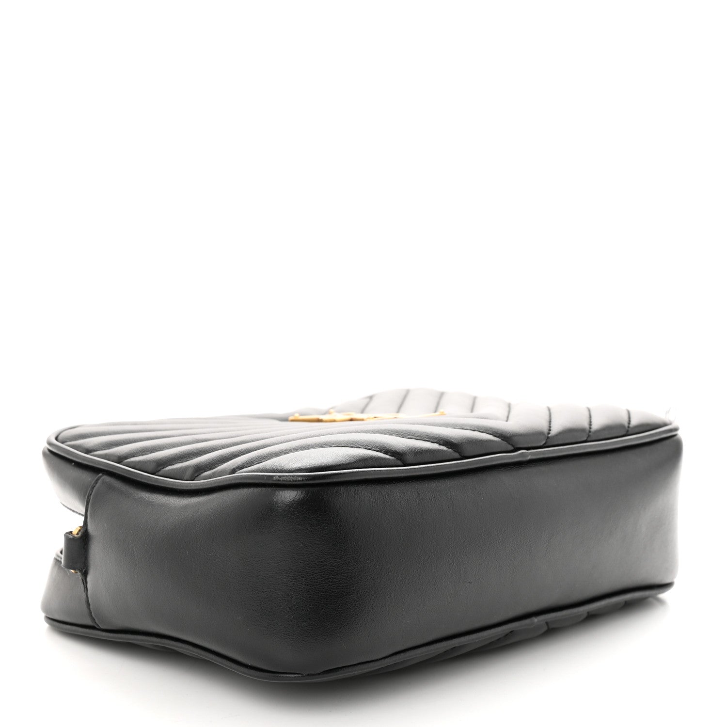 Saint Laurent Calfskin Matelasse Monogram Lou Camera Bag Black 4 of 16