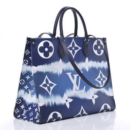 Louis Vuitton Monogram Escale Onthego GM Blue 4 of 11