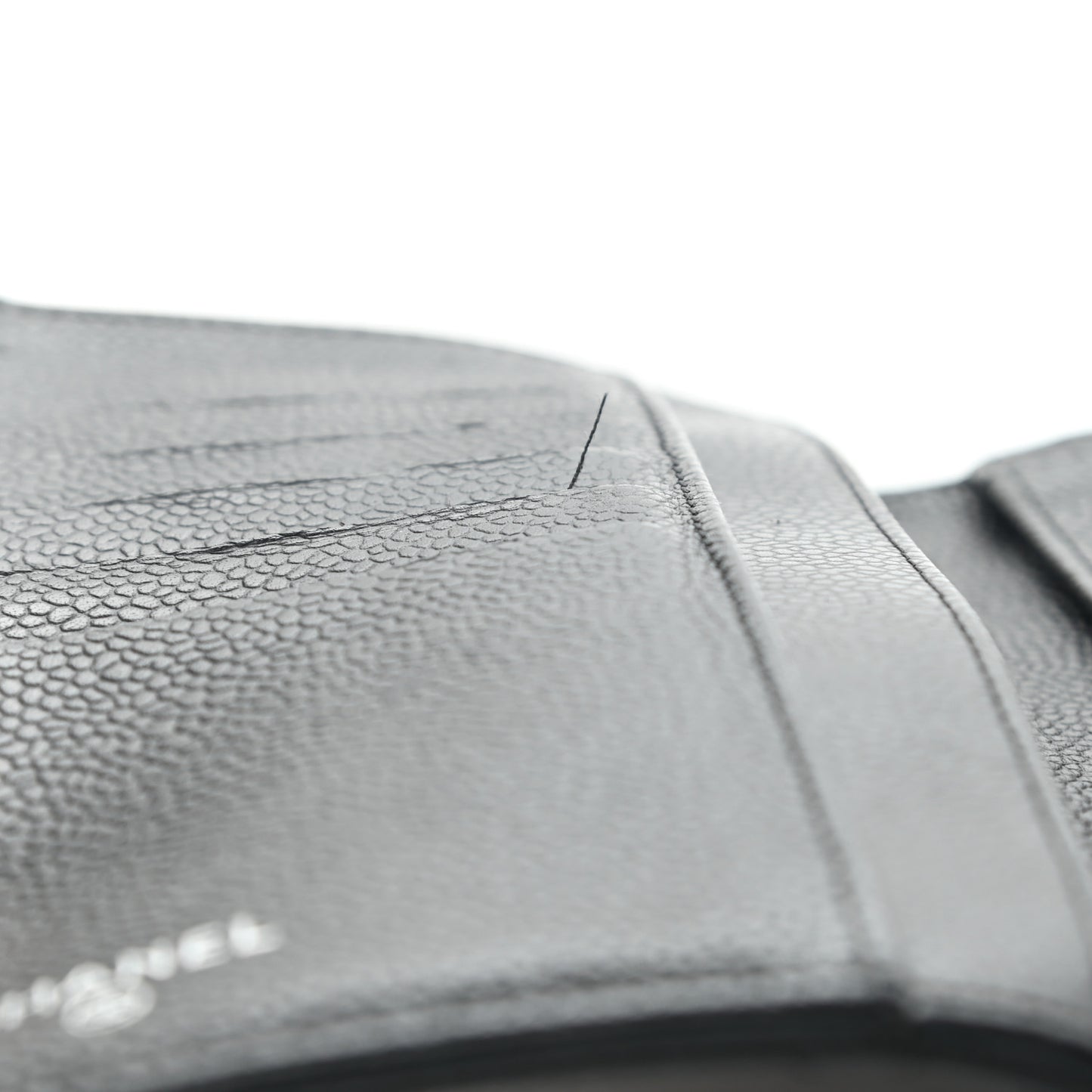 Caviar Quilted Large Flap Wallet Black