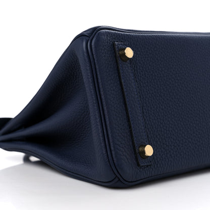 Hermes Togo Birkin 25 Bleu Nuit 8 of 10