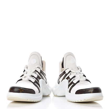 Louis Vuitton Patent Monogram LV Archlight Sneakers 36.5 White 6 of 11