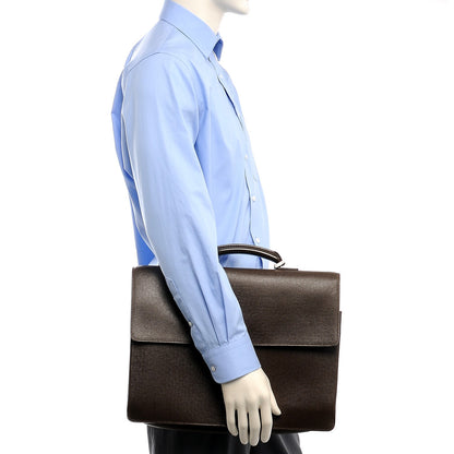 Louis Vuitton Taiga Robusto 1 Compartment Briefcase Grizzli 2 of 7