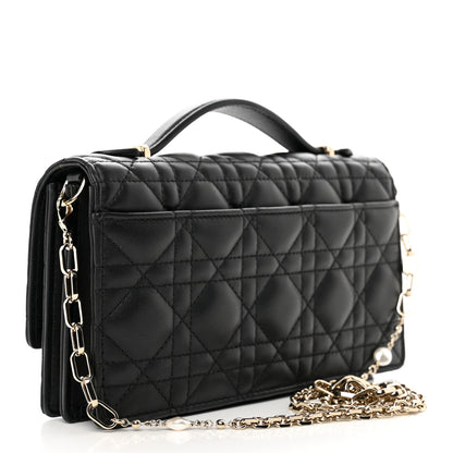 Christian Dior Lambskin Cannage Mini My Dior Bag Black 3 of 10
