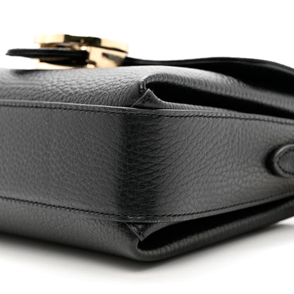 Gucci Dollar Calfskin Interlocking G Crossbody Bag Black 9 of 9