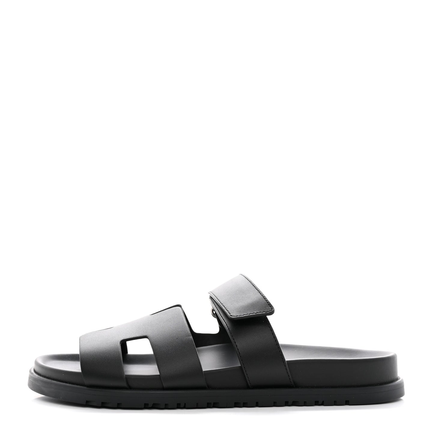 Calfskin Womens Chypre Sandals 40.5 Black