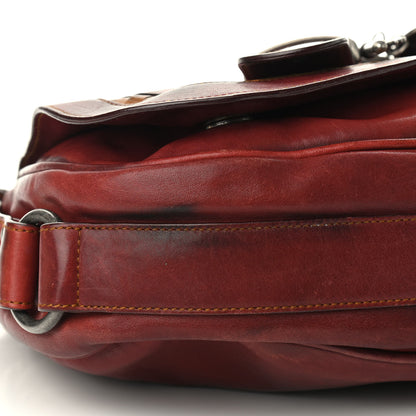 Christian Dior Calfskin Gaucho Double Saddle Red 8 of 23
