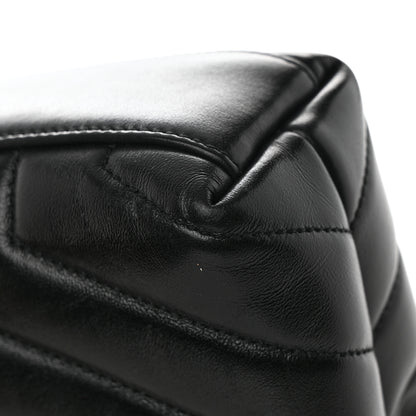 Saint Laurent Calfskin Y Quilted Monogram Toy Loulou Crossbody Bag Black 15 of 19