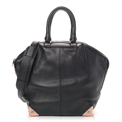 Alexander Wang Pebbled Calfskin Small Emile Soft Black Rose Gold Hardware 1 of 4