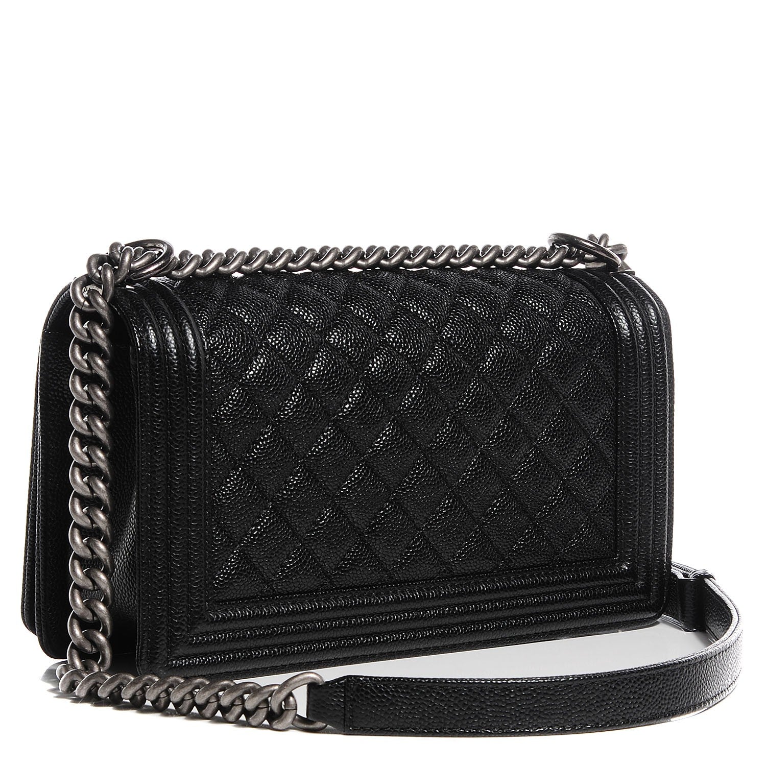 Chanel Caviar Quilted Medium Boy Flap Black 3 of 9