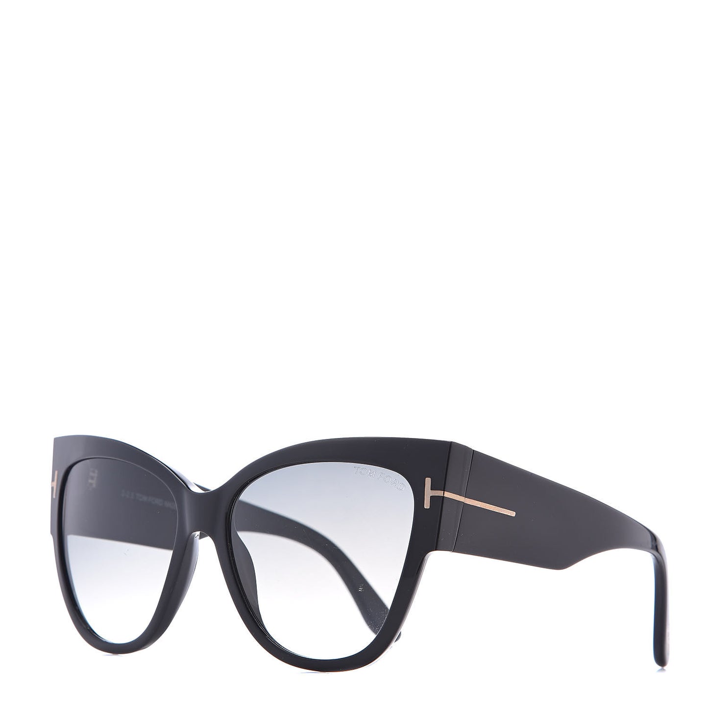 Acetate Anoushka Cat Eye Sunglasses TF371 Black