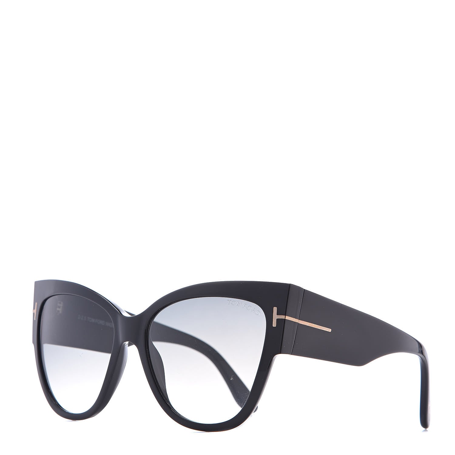 Tom Ford Acetate Anoushka Cat Eye Sunglasses TF371 Black 1 of 7