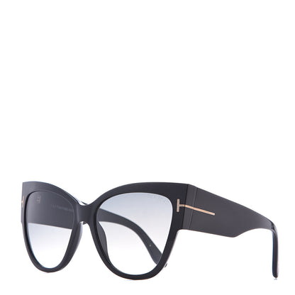 Tom Ford Acetate Anoushka Cat Eye Sunglasses TF371 Black 1 of 7