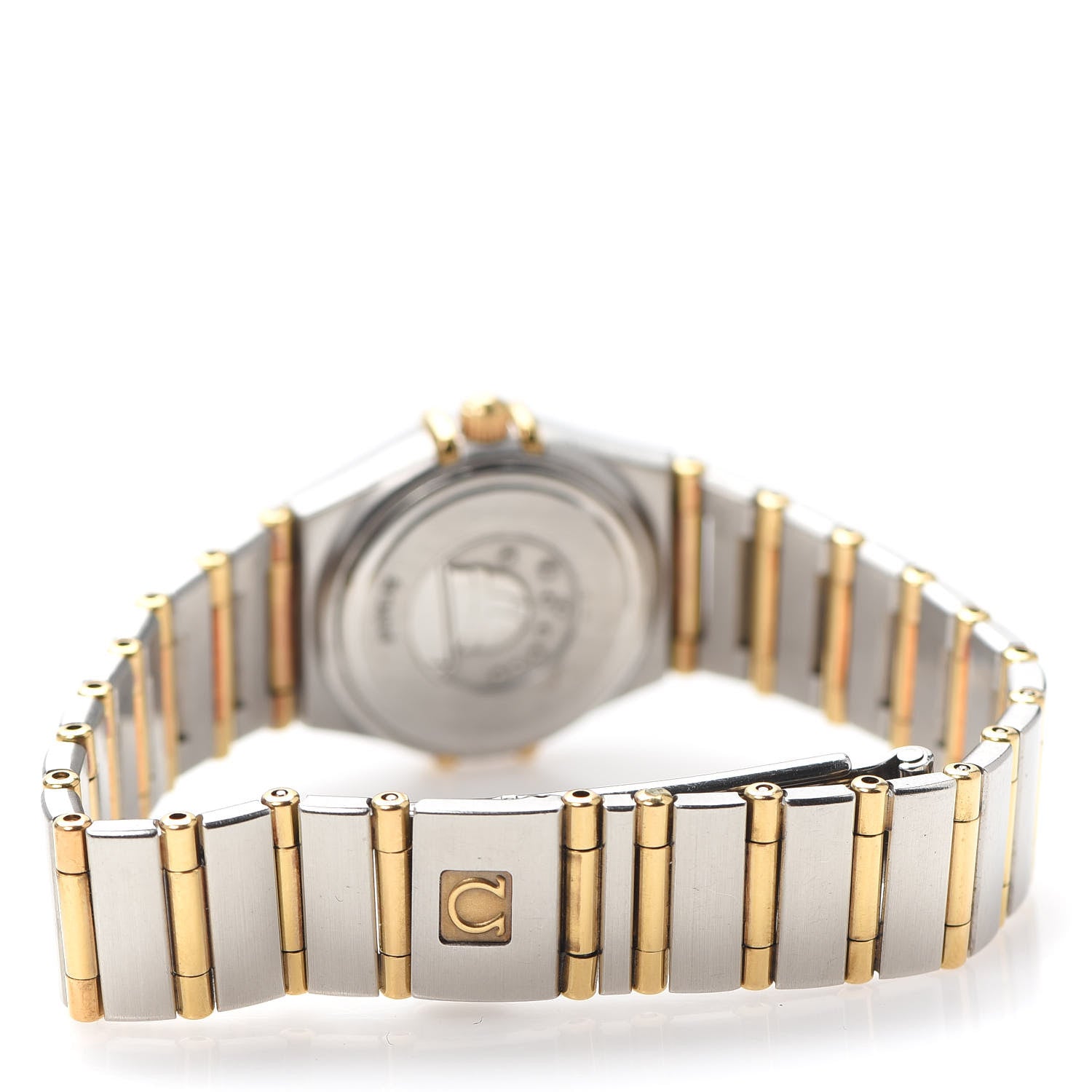Omega Stainless Steel 18K Yellow Gold 25mm Constellation Quartz Watch White 1272.30.00 4 of 6
