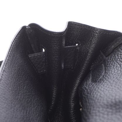 Hermes Taurillon Clemence Shoulder Kelly 40 Black 14 of 33
