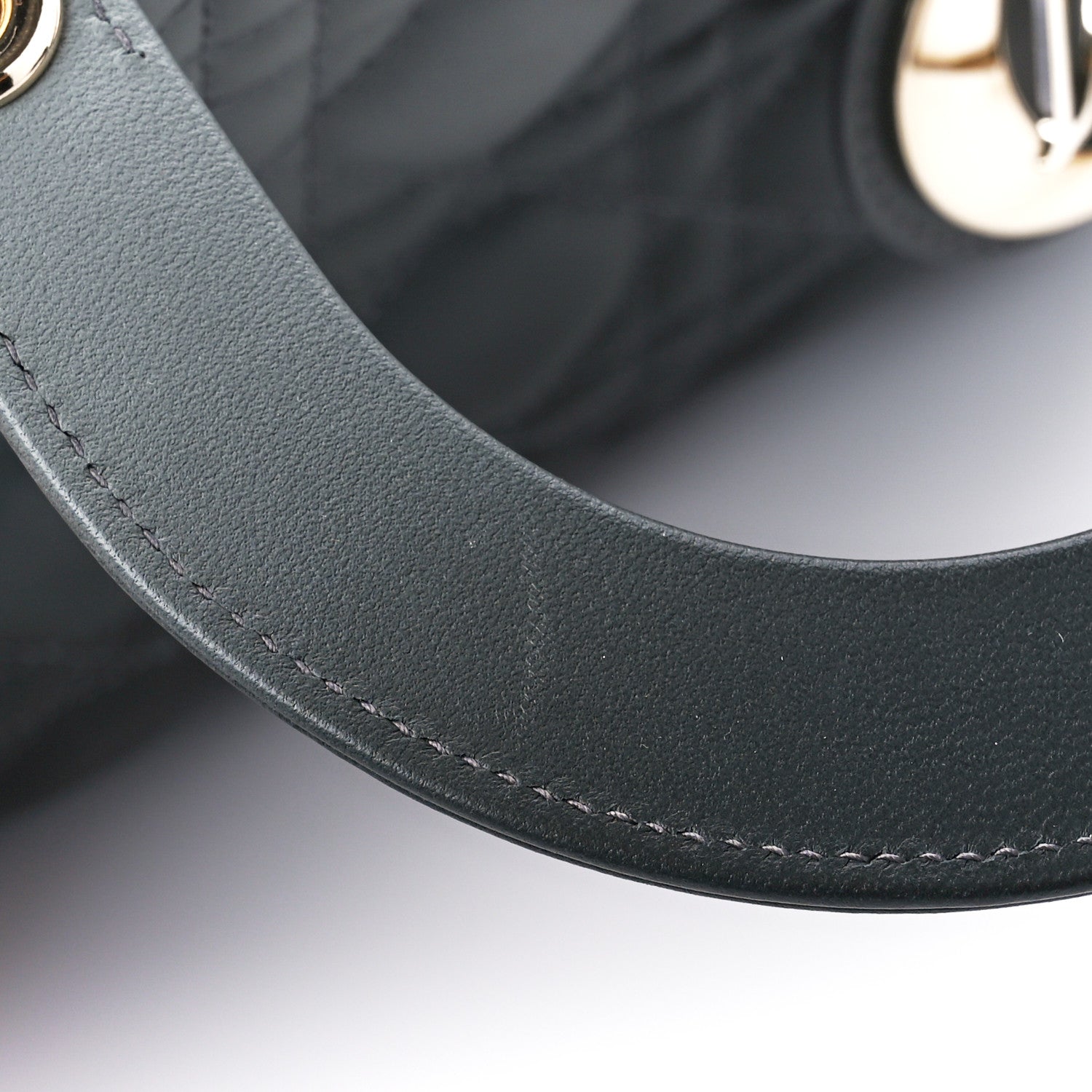Christian Dior Lambskin Cannage Gradient Small My ABCDior Lady Dior Grey 11 of 11