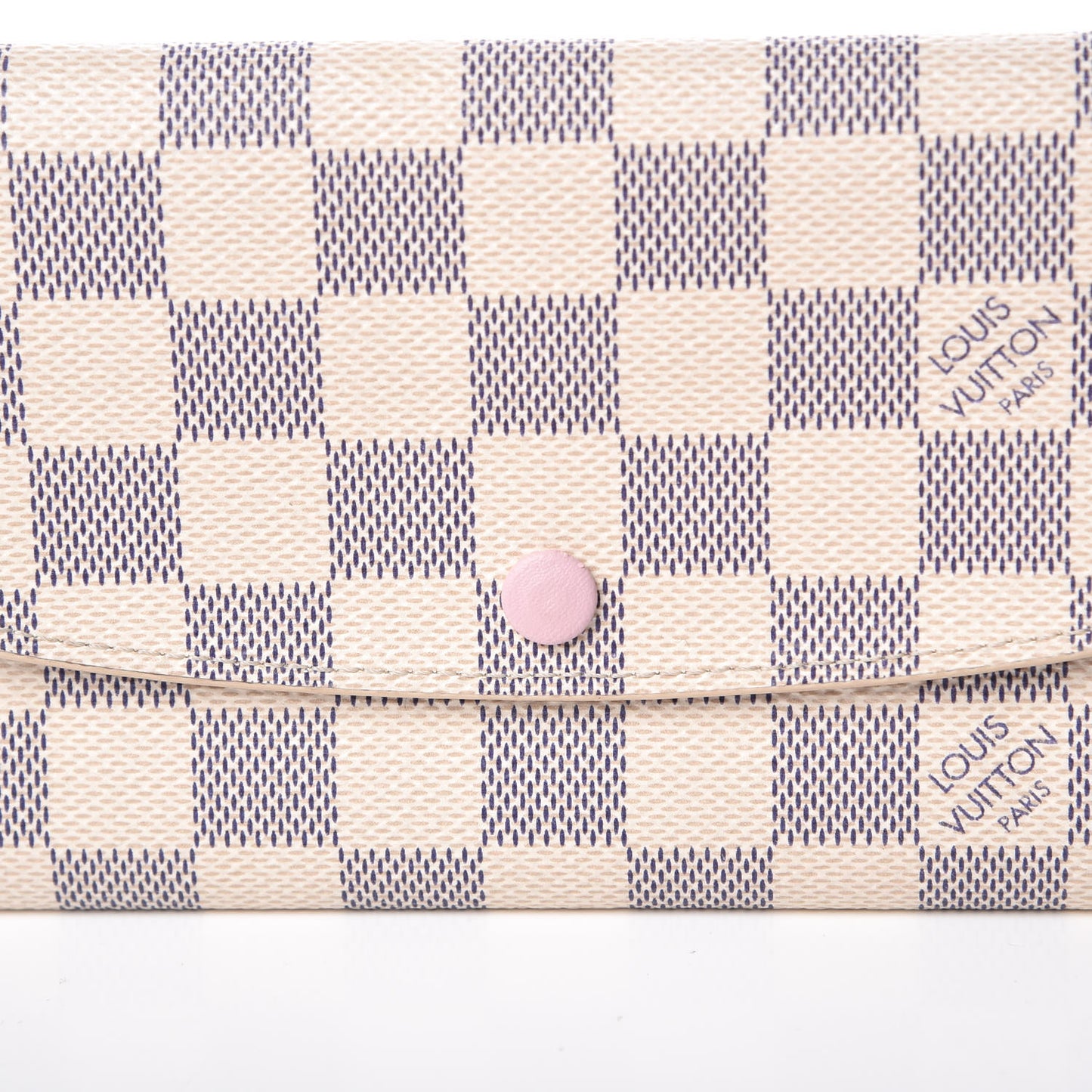 Damier Azur Emilie Wallet Rose Ballerine