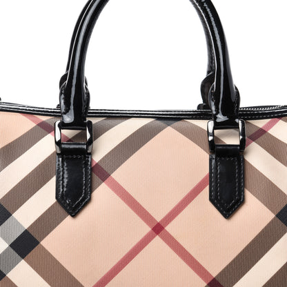 Burberry Nova Check Small Chester Bowling Bag Black 14 of 14