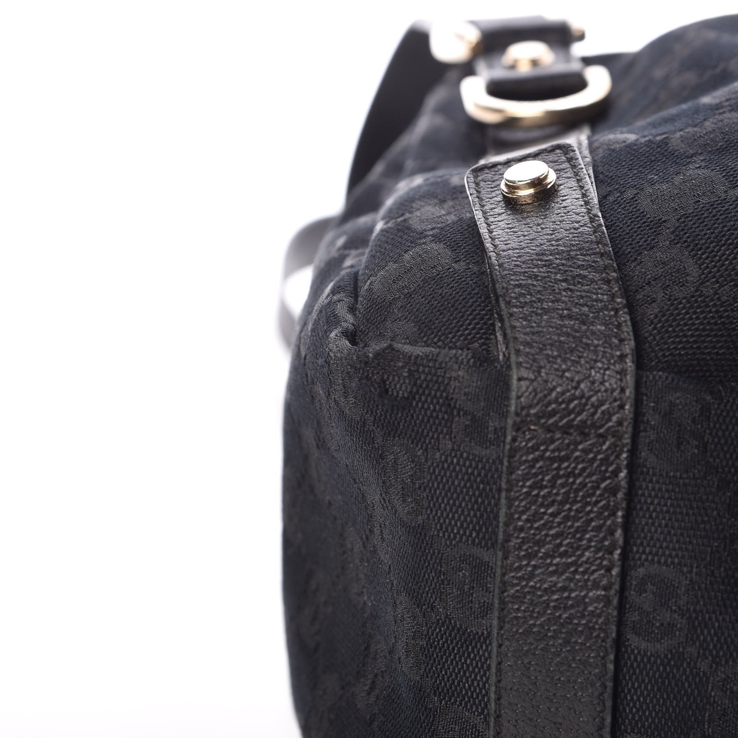 Gucci Monogram Medium Abbey Shoulder Bag Black 16 of 19