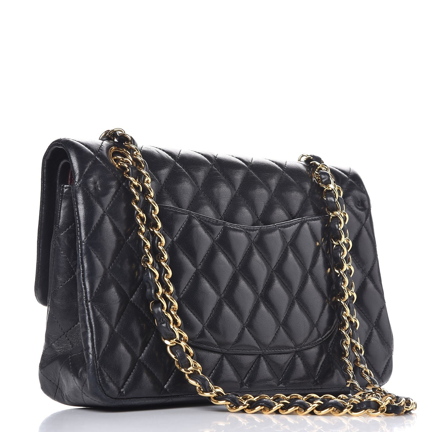Chanel Lambskin Quilted Medium Double Flap Black 3 of 11