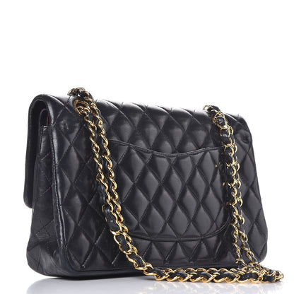 Chanel Lambskin Quilted Medium Double Flap Black 3 of 11