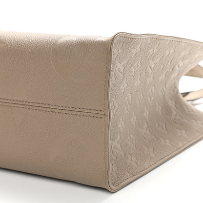 Louis Vuitton Empreinte Monogram Giant Onthego MM Tourterelle 9 of 13