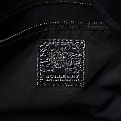 Burberry Nylon Beat Check Tote Black 6 of 9