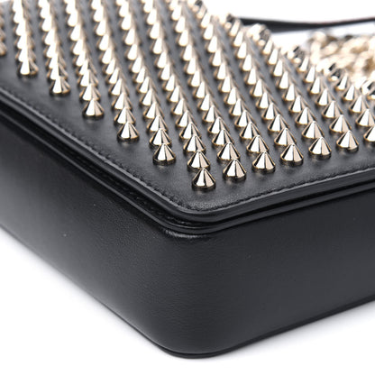 Christian Louboutin Calfskin Spiked Zoompouch Crossbody Black 10 of 14
