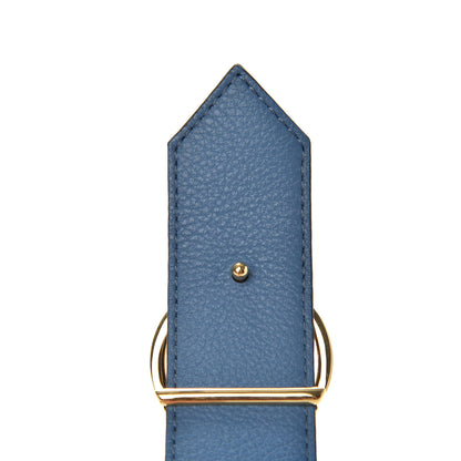 Louis Vuitton Calfskin Monogram 35mm LV Circle Reversible Belt 85 34 Denim Blue 5 of 8
