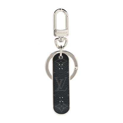 Louis Vuitton Monogram Eclipse Skateboard Bag Charm Key Holder Black 1 of 6
