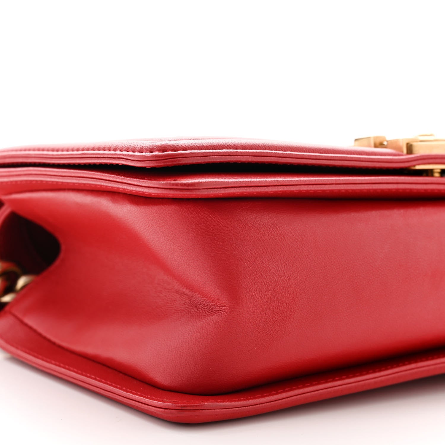 Chanel Lambskin Quilted Medium Boy Flap Red 9 of 12