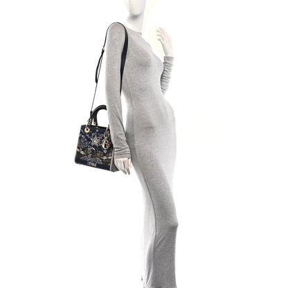 Christian Dior Embroidered L'Etoile Tarot Medium Lady Dior Blue Multicolor 2 of 10
