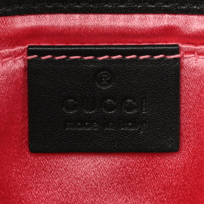 Gucci Velvet Matelasse Mini GG Marmont Shoulder Bag Black 6 of 10