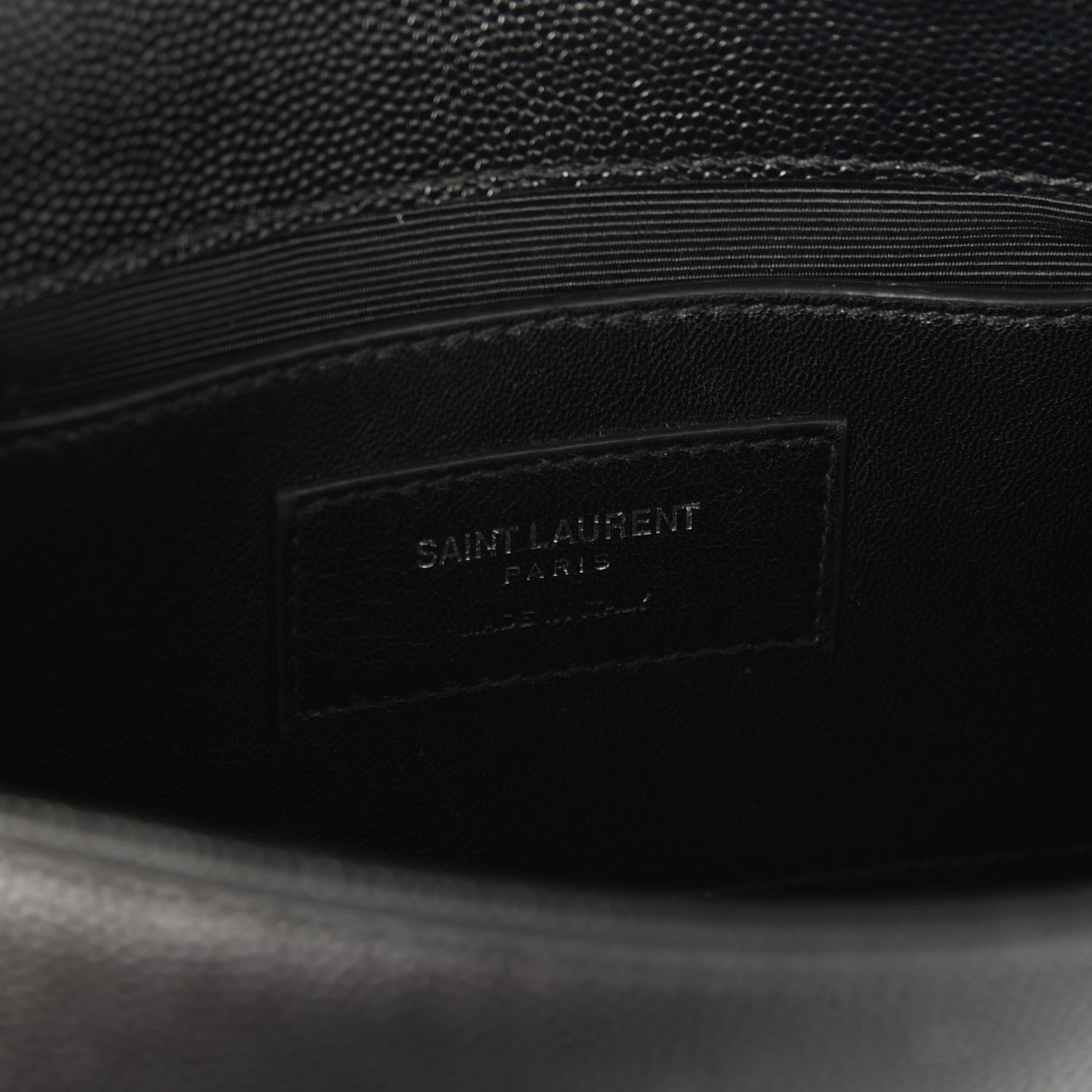 Saint Laurent Grain De Poudre Medium Classic Monogram Kate Satchel Black 6 of 6