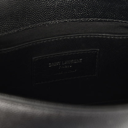 Saint Laurent Grain De Poudre Medium Classic Monogram Kate Satchel Black 6 of 6