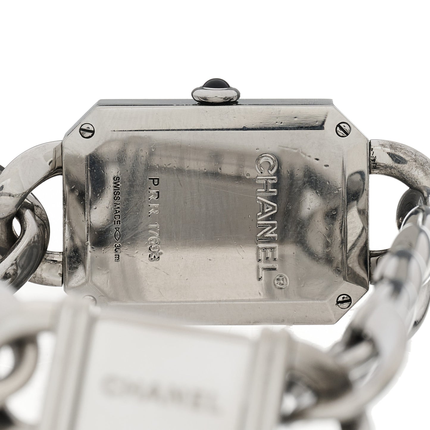 Stainless Steel 20mm Chain Premiere Quartz Watch Black