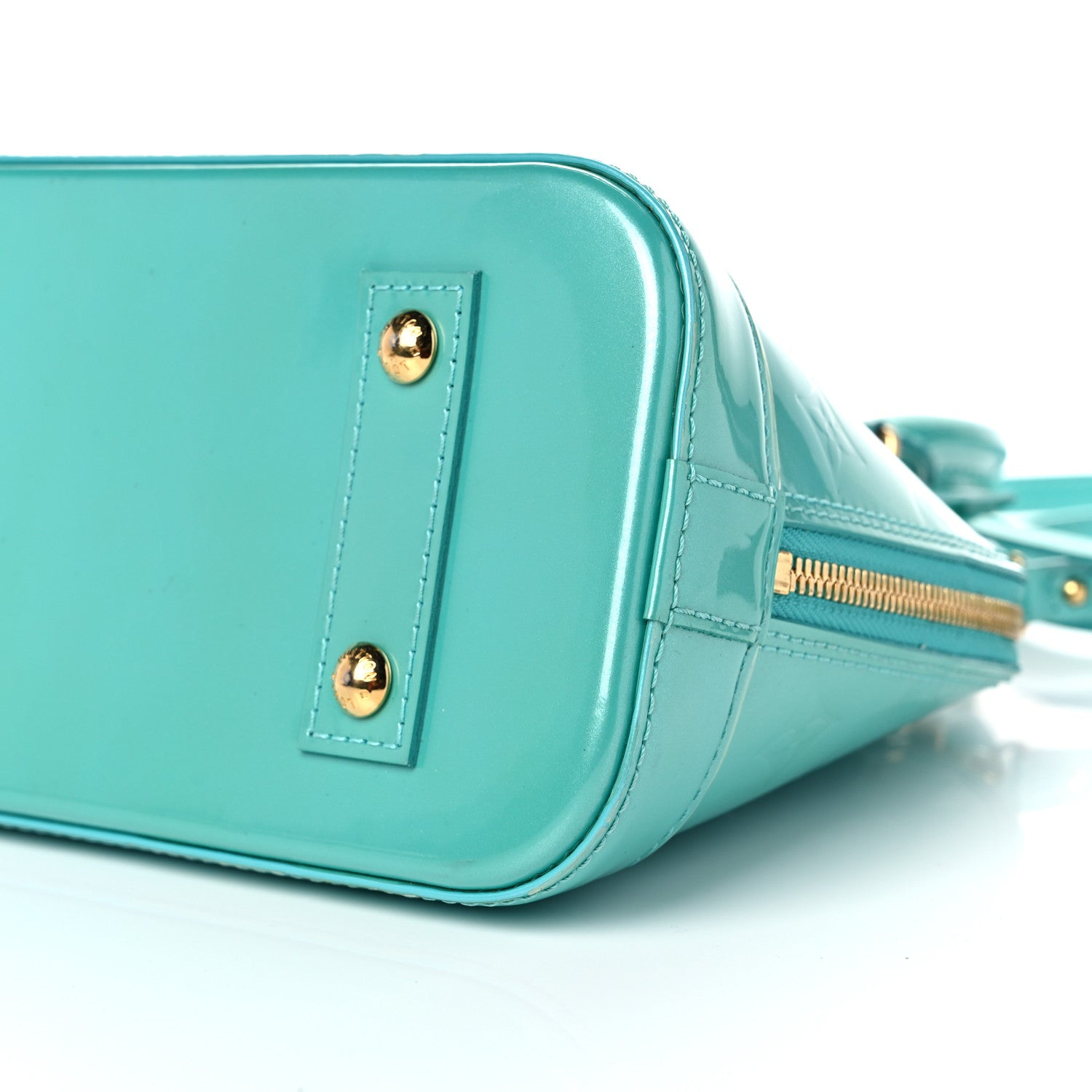 Louis Vuitton Vernis Alma BB Blue Lagon 8 of 16