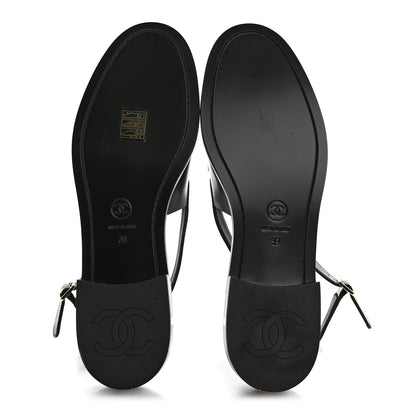 Chanel Calfskin Crystal Slingback Loafers 39 Black 6 of 10
